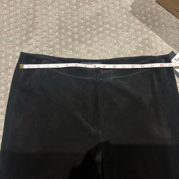 BNWT-Lafayette 148 New York blksuede leggings sz12 sm zippers on inside of legs - Picture 12 of 13